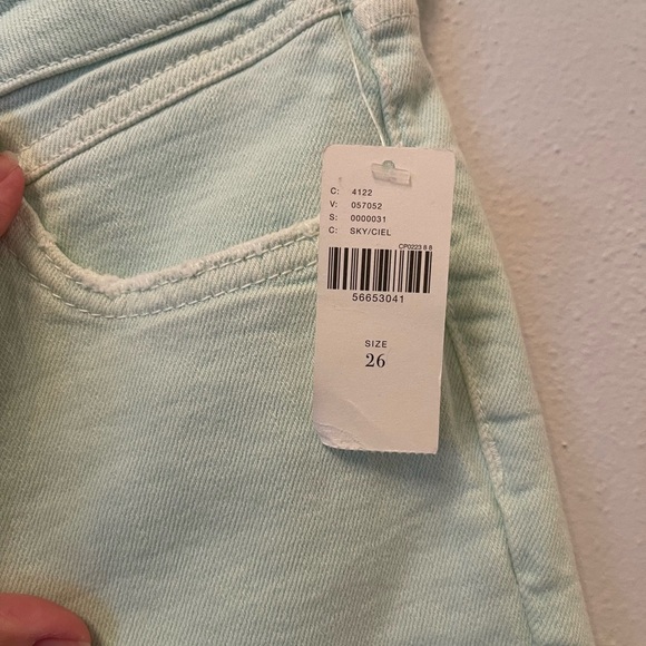 Pilcro The Letterpress NWT Anthropologie 26 ankle crop high rise slim distressed - Picture 4 of 8